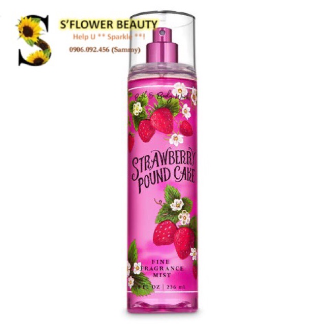 🍓 BST TIỆC TRÀ 🍰| Strawberry Pound Cake | Dòng Sản Phẩm Tắm Dưỡng Xịt Thơm Nước Hoa Toàn Thân Bath & Body Works | BigBuy360 - bigbuy360.vn