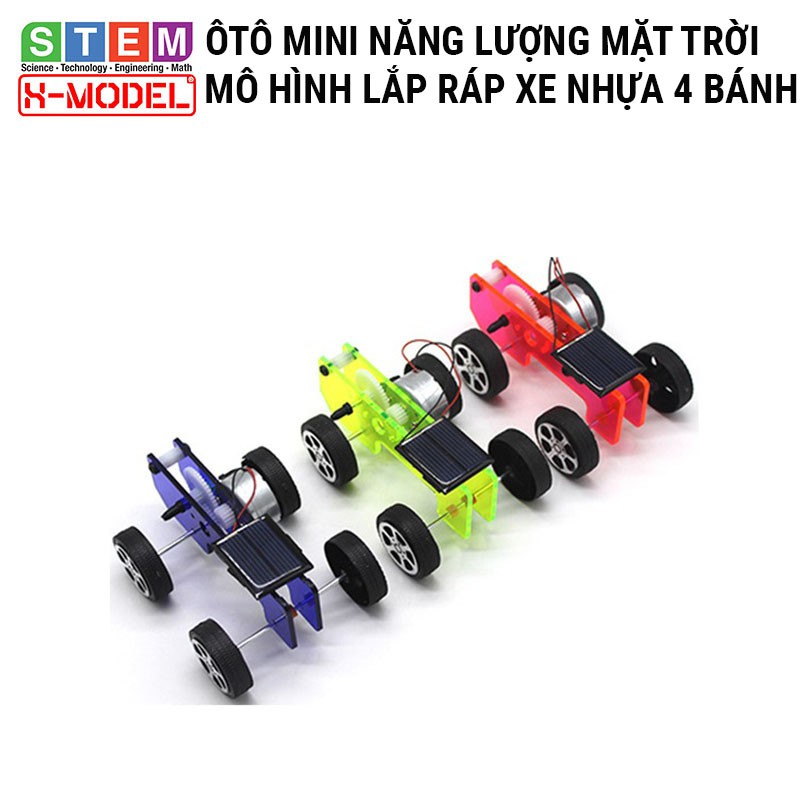 Đồ chơi  sáng tạo STEM Ôtô mini nhựa năng lượng mặt trời X-MODEL , Đồ chơi trẻ em DIY [Do it You] |Giáo dục STEM, STEAM