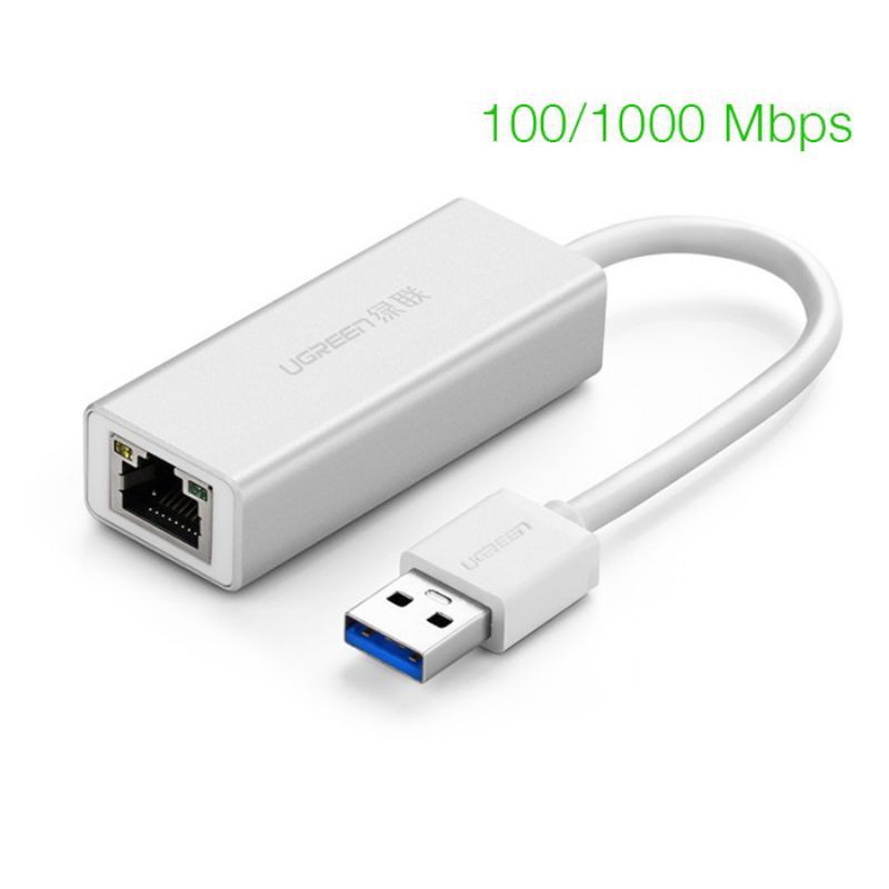 Cáp Chuyển USB 3.0 Sang LAN Gigabit 10/100/1000 Ugreen 20255 - Hàng Chính Hãng