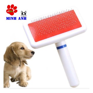 Lược Chải Lông Chó Mèo - Đánh Bông Lông Cán Nhựa
