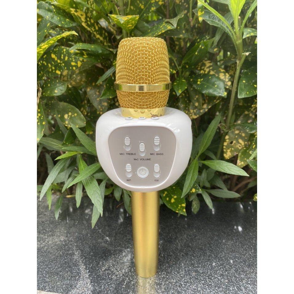 YHSJ 007 Míc hát micro karaoke Loa kèm micro 3 trong 1 kết nối Bluetooth - Mic kèm loa