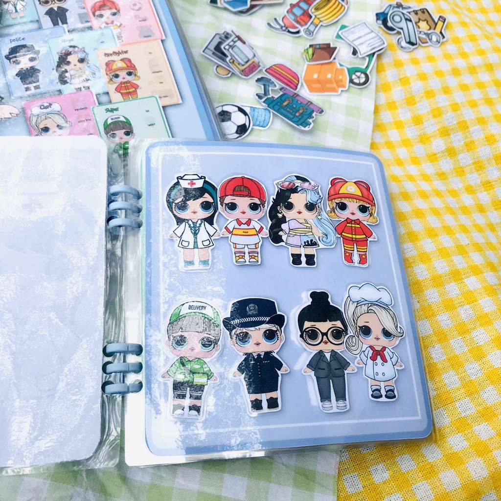 -Lol nghề nghiệp, bóc dán thay trang phục búp bê, sản phẩm tri ân khách hàng