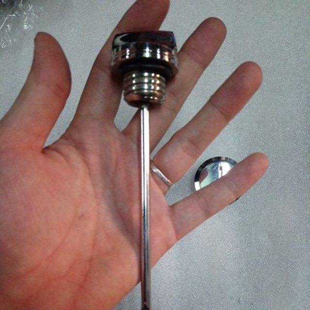 Cặp nút lốc đề và ty nhớt inox Dream, Wave, xe số Honda