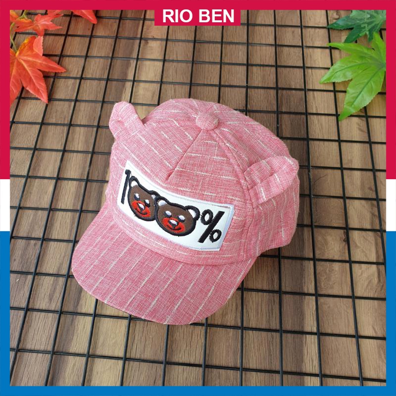 Nón bé nhỏ có tai kute, bé từ 1-3 tuổi RBN029