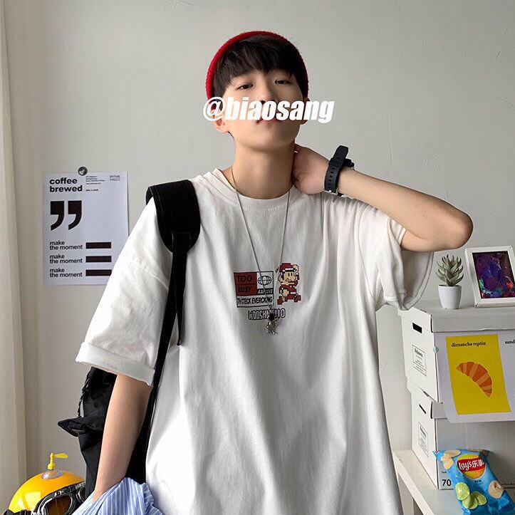 [Xưởng nhận sx sll] Áo thun tay lỡ form rộng - phông nam nữ cotton oversize - Mario - Zadola Fashion