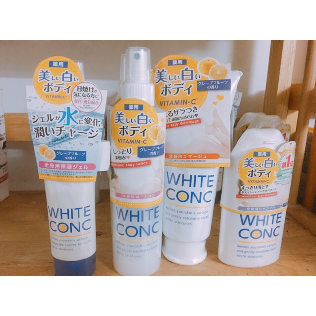 Bộ Sản phẩm trắng da White conc Nhật bản (1 bộ 5 món)