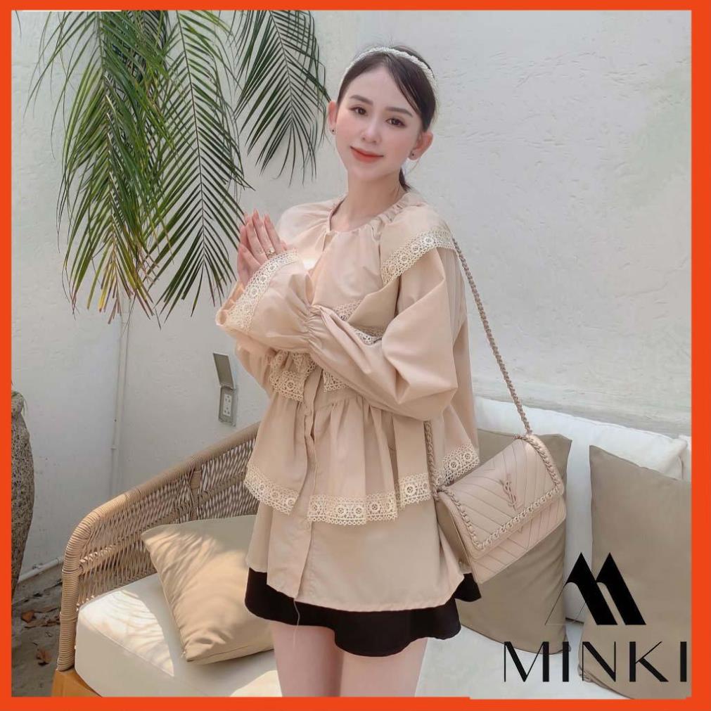 [DEAL_HOT] ÁO BÈO VIỀN REN LỖ TIỂU THƯ - CHẤT LIỆU THÔ PHA REN NHẬP KHẨU - MÀU NUDE VÀ TRẮNG _HOT | BigBuy360 - bigbuy360.vn