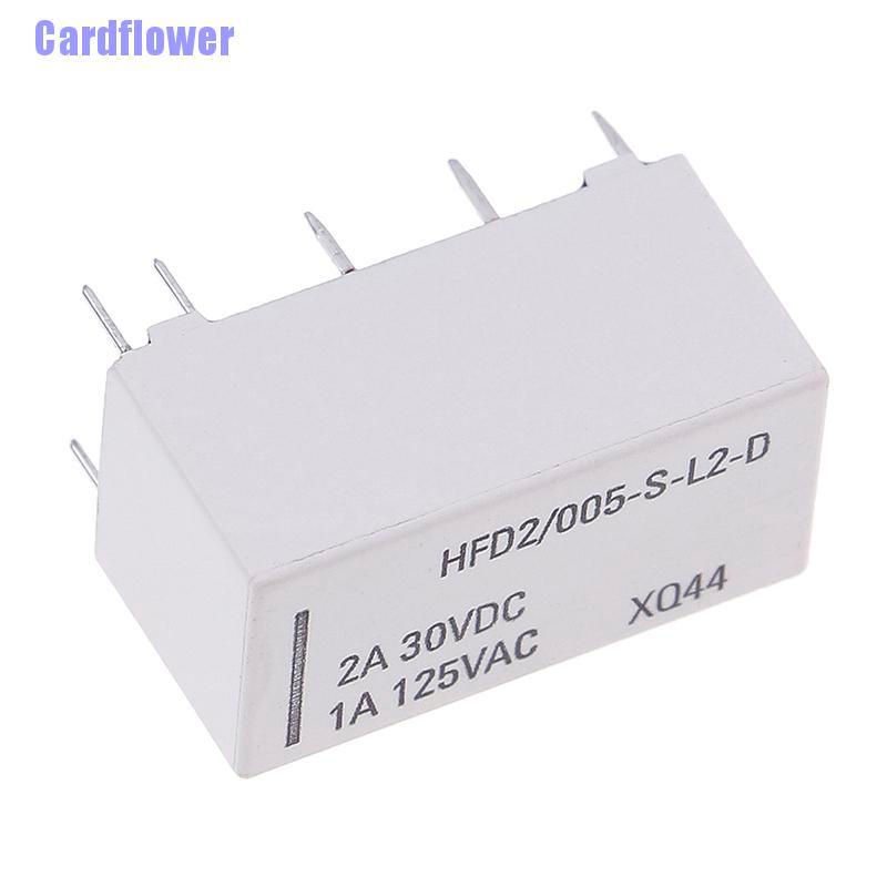 Rơ Le Ổn Định 5v C Dpdt 30vdc 2a 1a 125vac Hfd2 / 005-s-l2-d Realy