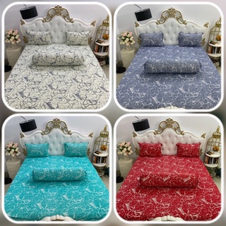 Mẫu vân đá ( 1 ga, 3 áo gối) bộ ga trải giường - drap thun lạnh Hàn Quốc