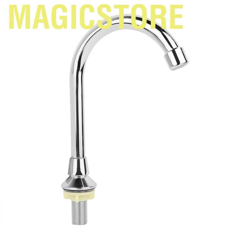 Magicstore G1/2&amp;quot; Bathroom Laboratory Basin Sink Foot Pedal Faucet Medical Hot Cold Copper Water Tap