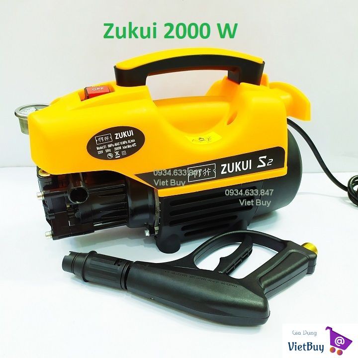 Máy xịt rửa xe mini Zukui S1, S2, S3 - 2000W