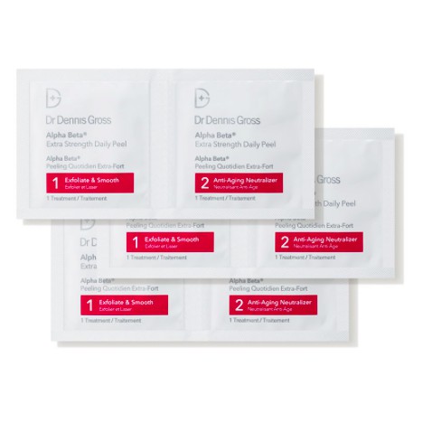 Miếng peel da Dr. Dennis Gross Skincare Alpha Beta® Extra Strength Daily Peel 3 treatments (Bill Mỹ)