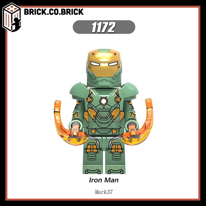 Mô hình MCU Marvel Đồ Chơi Lego Người Sắt Xếp hình Minifgure Iron Man Giáp Cực Chất X0246