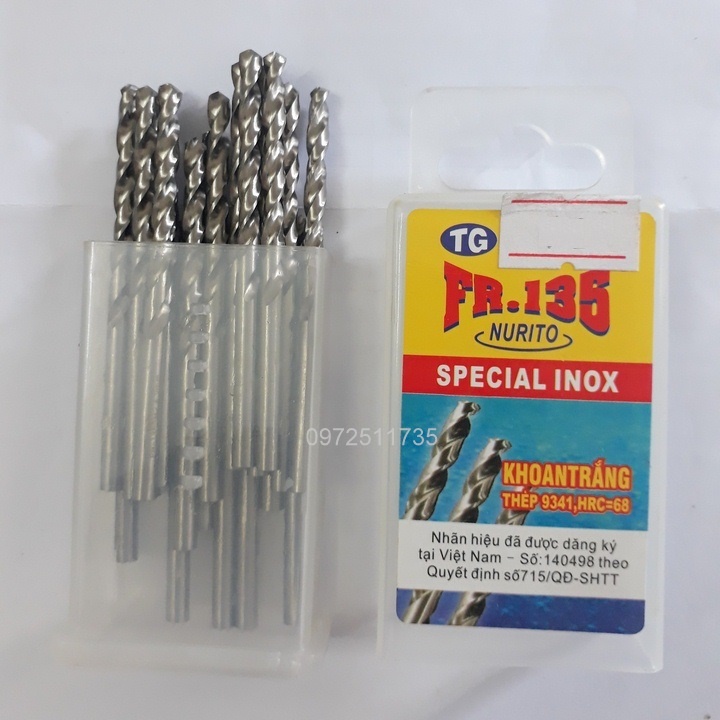 Mũi khoan inox từ phi 8~14.5mm