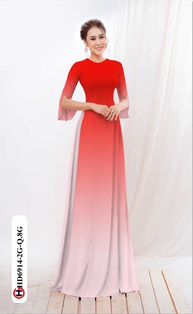 Vải áo dài ombre