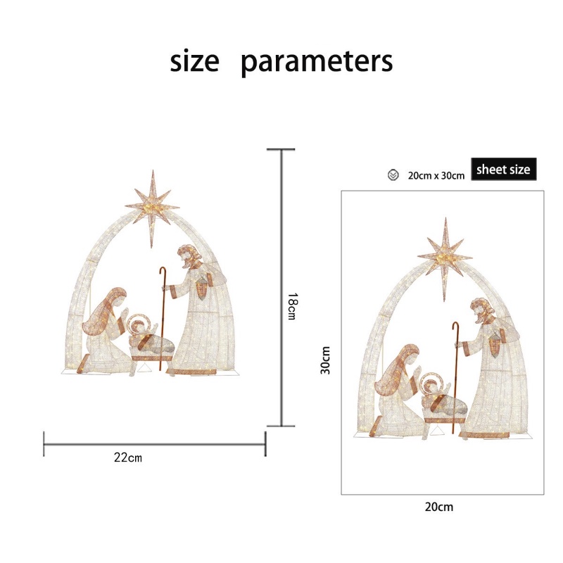 Nhãn Dán Trang Trí Cửa Sổ Họa Tiết Giáng Sinh Tháo Rời Được Tiện Lợi