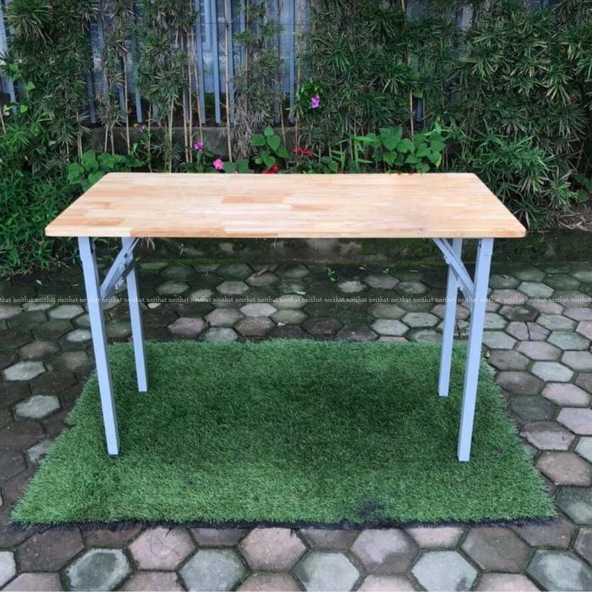 Bàn làm việc gấp gọn 𝐁𝐆𝟎𝟑 bàn văn phòng gỗ chân sắt sơn tĩnh điện, tháo lắp đơn giản