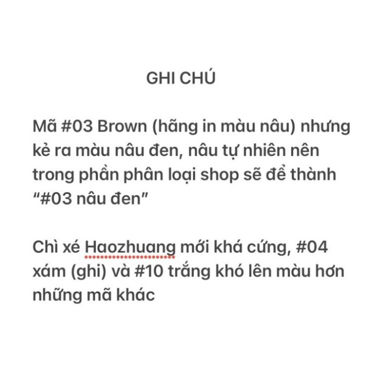 Chì Xé Kẻ Chân Mày Haozhuang