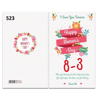 Thiệp chúc mừng 8/3(Happy Women's Day)