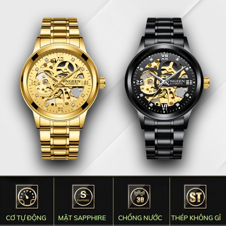 Đồng Hồ Cơ Nam Automatic FNG 6018 Nhật Bản Cao Cấp