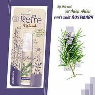Combo 2 chai Xịt Khử Mùi Refre Natural Rosemary Hương Hương Thảo (30ml) 01