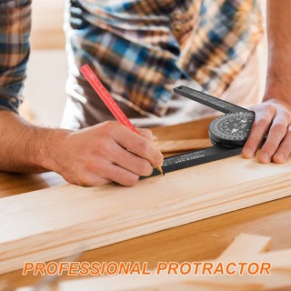 Miter Saw Protractor ABS Angle Finder Level Meter Gauge Goniometer