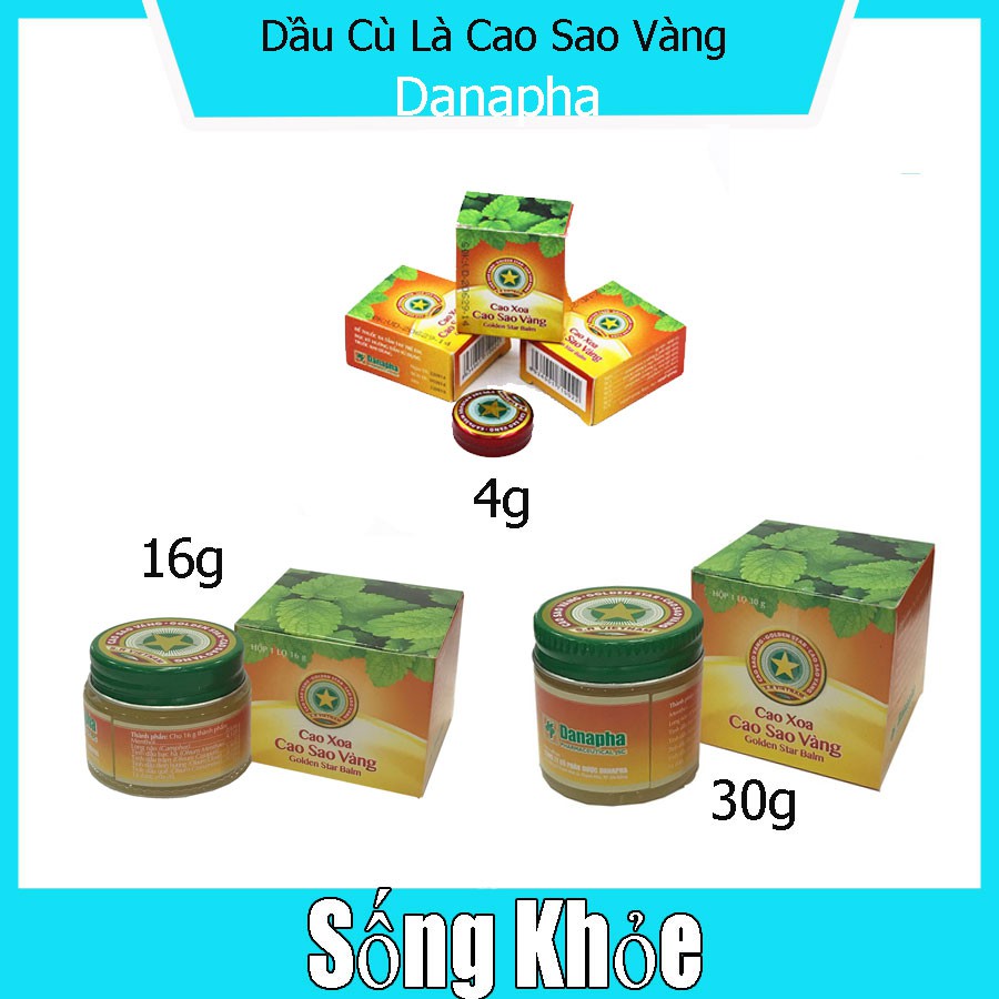 Dầu cù là cao sao vàng hộp lớn (24 hộp 4g)