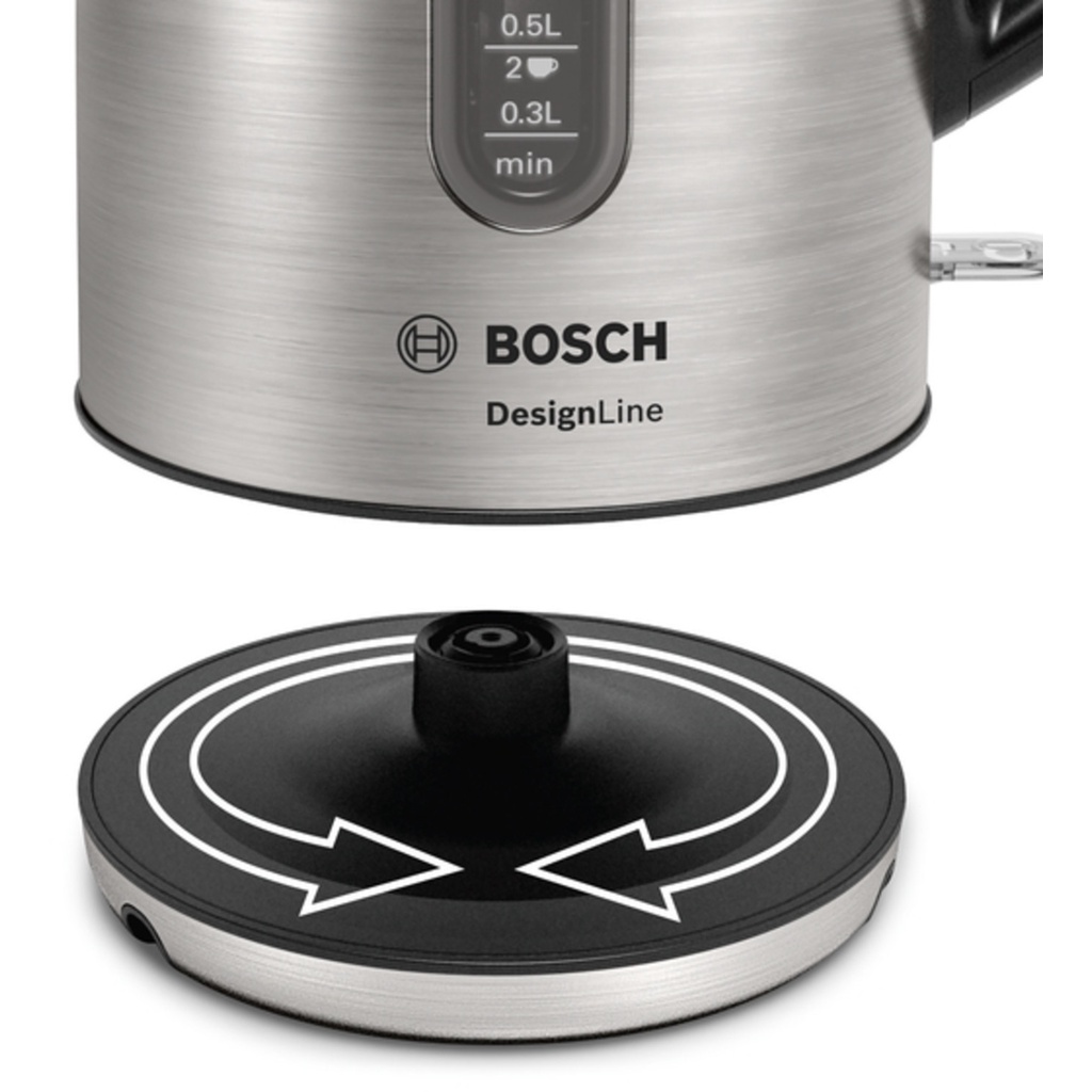 Ấm Siêu Tốc Bosch TWK4P440 Nội Địa Đức Dung Tích 1.7 Lít, Bình Đun Siêu Tốc Chất Lượng Cao GermanySnT 10001