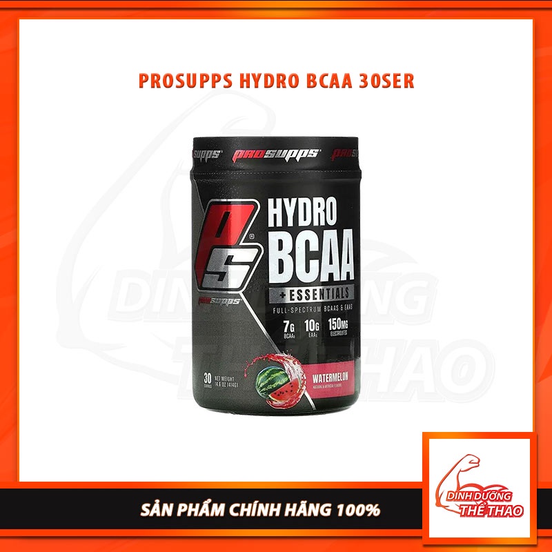 [GIÁ TỐT NHẨT] PROSUPPS HYDRO BCAA 30SER | Bổ sung Bcaa và Eaa Hỗ phát triển và phục hồi cơ