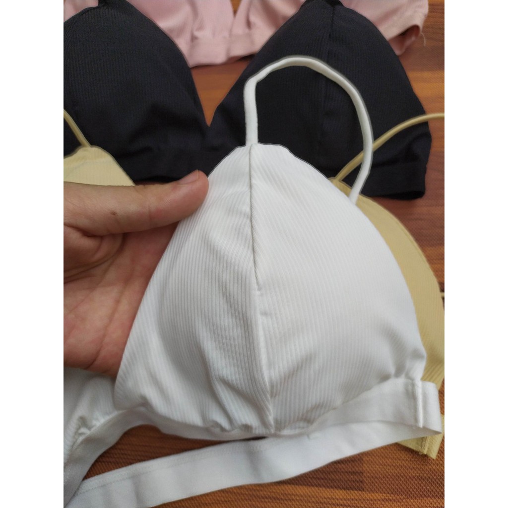 Áo bra 2 dây thun lạnh móc cài sau mã 8819
