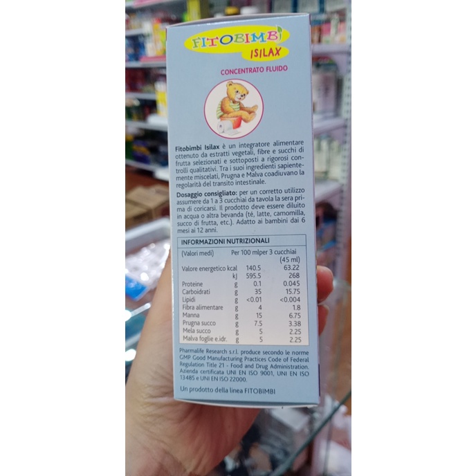 itobimbi Isilax -Giảm táo bón, tiêu hóa kém, khó tiêu cho trẻ. Nhập khẩu từ Ý (Chai 200ml)