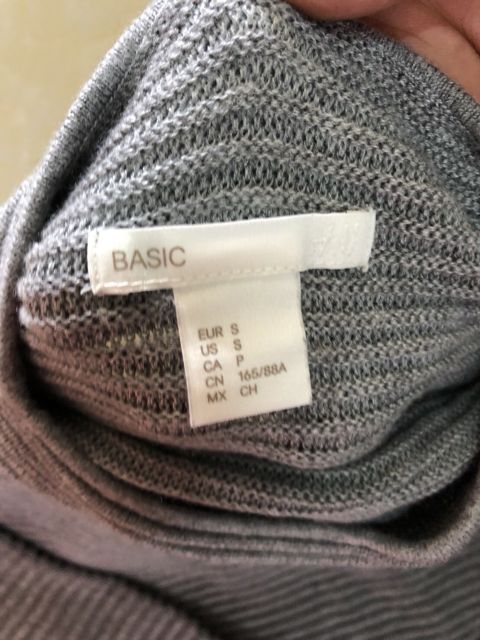 Áo len cổ cao H*M textured knit jumper