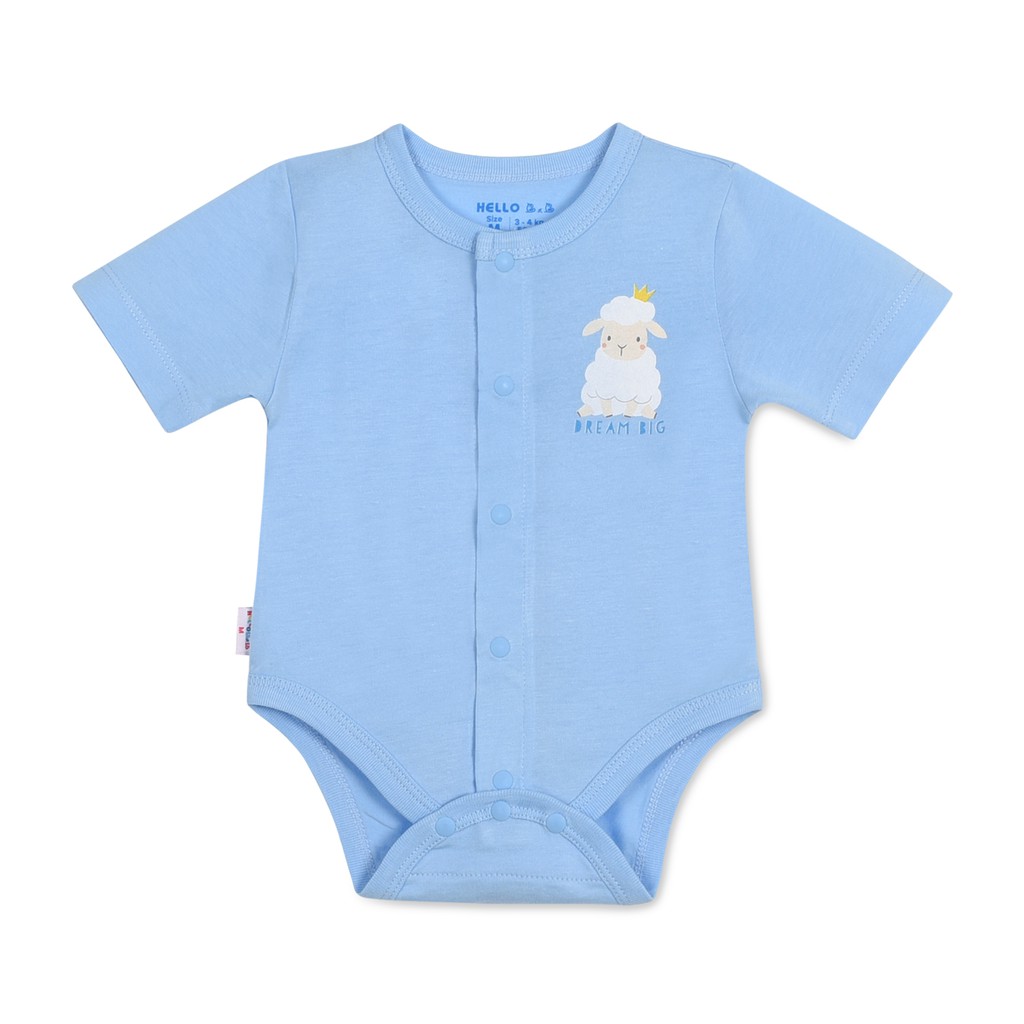 Bộ liền quần body cài giữa 1217- HELLO BB