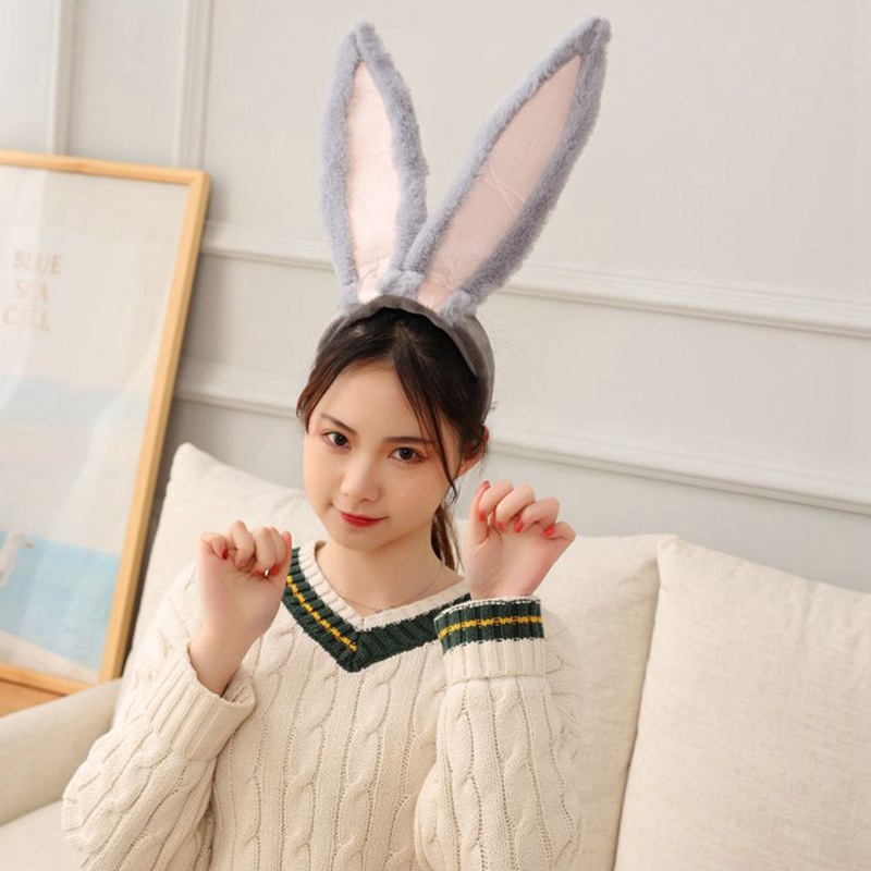 Flgo Băng Đô Cài Tóc Tai Thỏ Hoạt Hình Dễ Thương