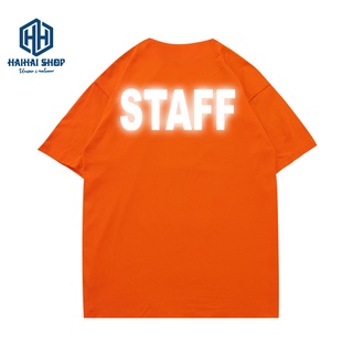 Áo Thun Phản Quang STAFF Cotton 75% Unisex nam nữ Đẹp Ken T-Shirt.