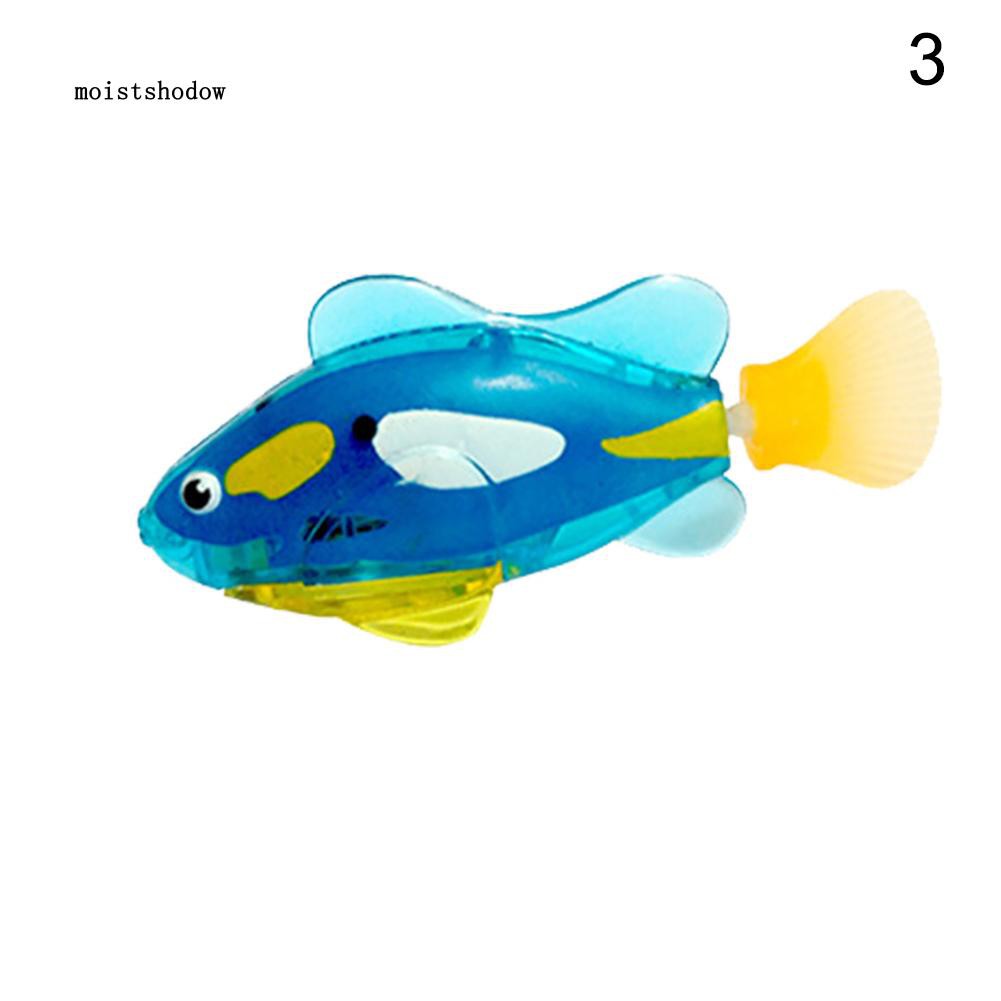 Cá robot đồ chơi bằng nhựa có đèn nháy cho bé