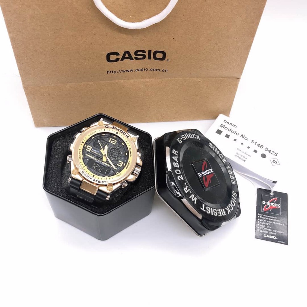 Đồng hồ nam Casio G-shock MTG S1000 Original Full box_ Kim điện tử_Chống nước 5ATM_Viền Thép không gỉ