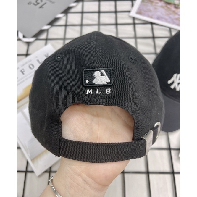 [HÀNG CHÍNH HÃNG] NÓN MLB NY LA LOGO ĐEN - MŨ LƯỠI TRAI - UNISEX NAM NỮ - HÀNG CÓ SẴN