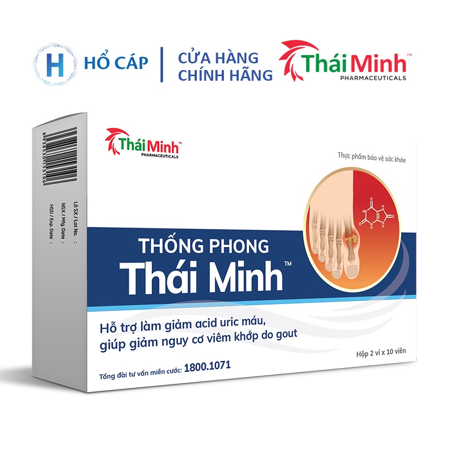 Thống phong Thái Minh - Giảm nguy cơ viêm khớp do gout