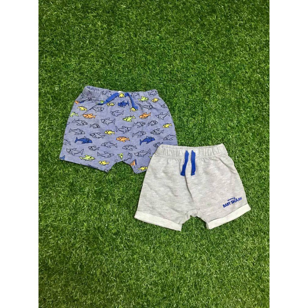 Quần short thun da cá bé trai