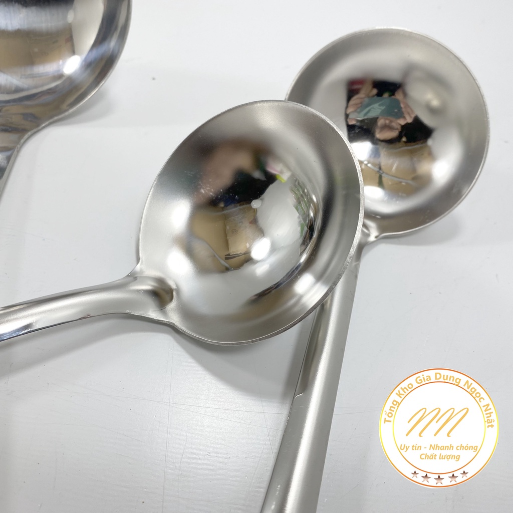 Muôi Múc Canh Inox Vân Gỗ - Muôi Múc Canh Inox Cao Cấp
