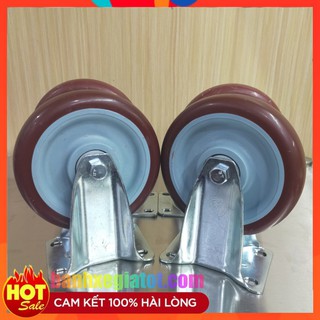 [COMBO SHOCK] Bánh xe đẩy chịu lực 125mm bộ 4 bánh - Tải 230 kg