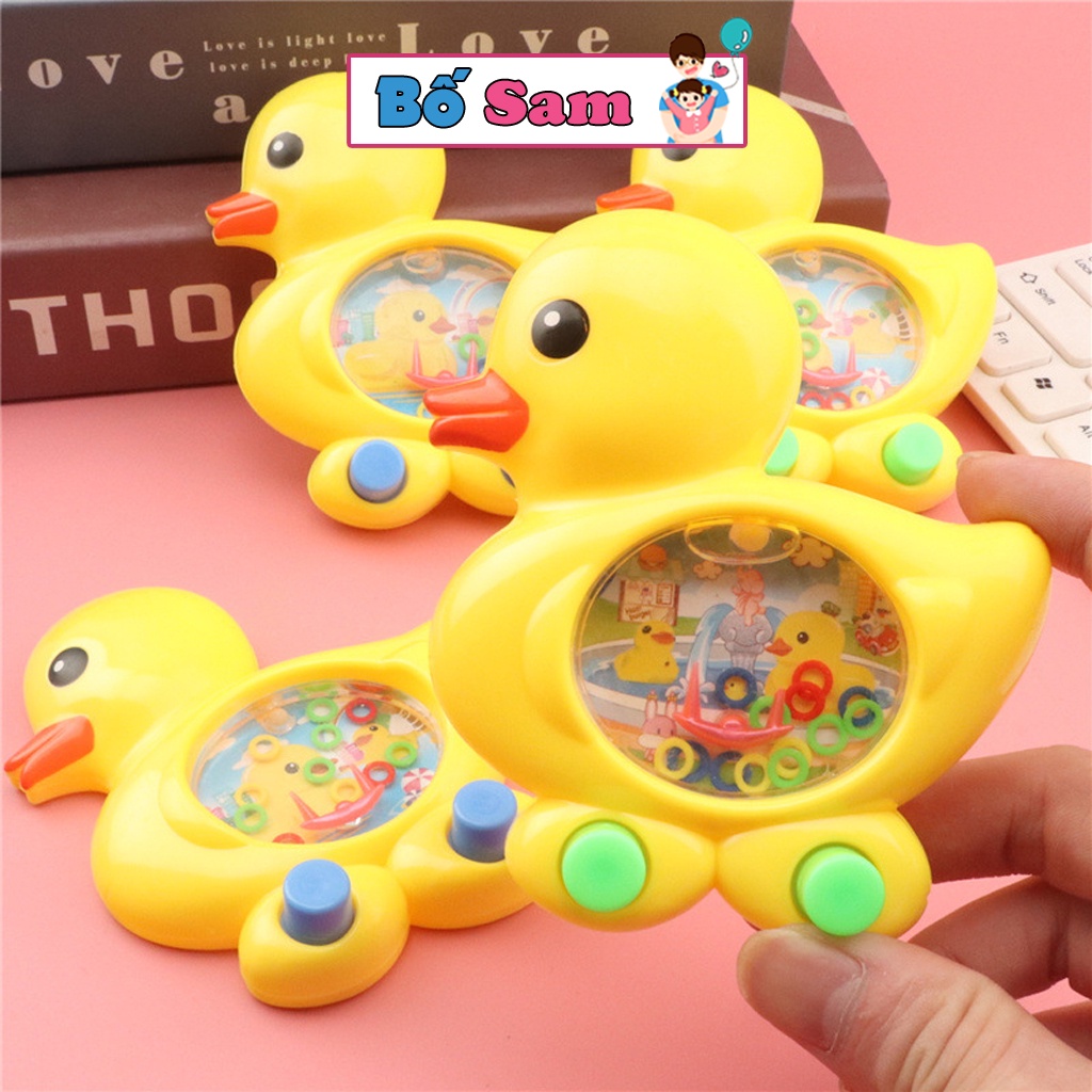 Máy bắn vòng nước hình con vịt, đồ chơi vui nhộn cho bé Shop Bố Sam
