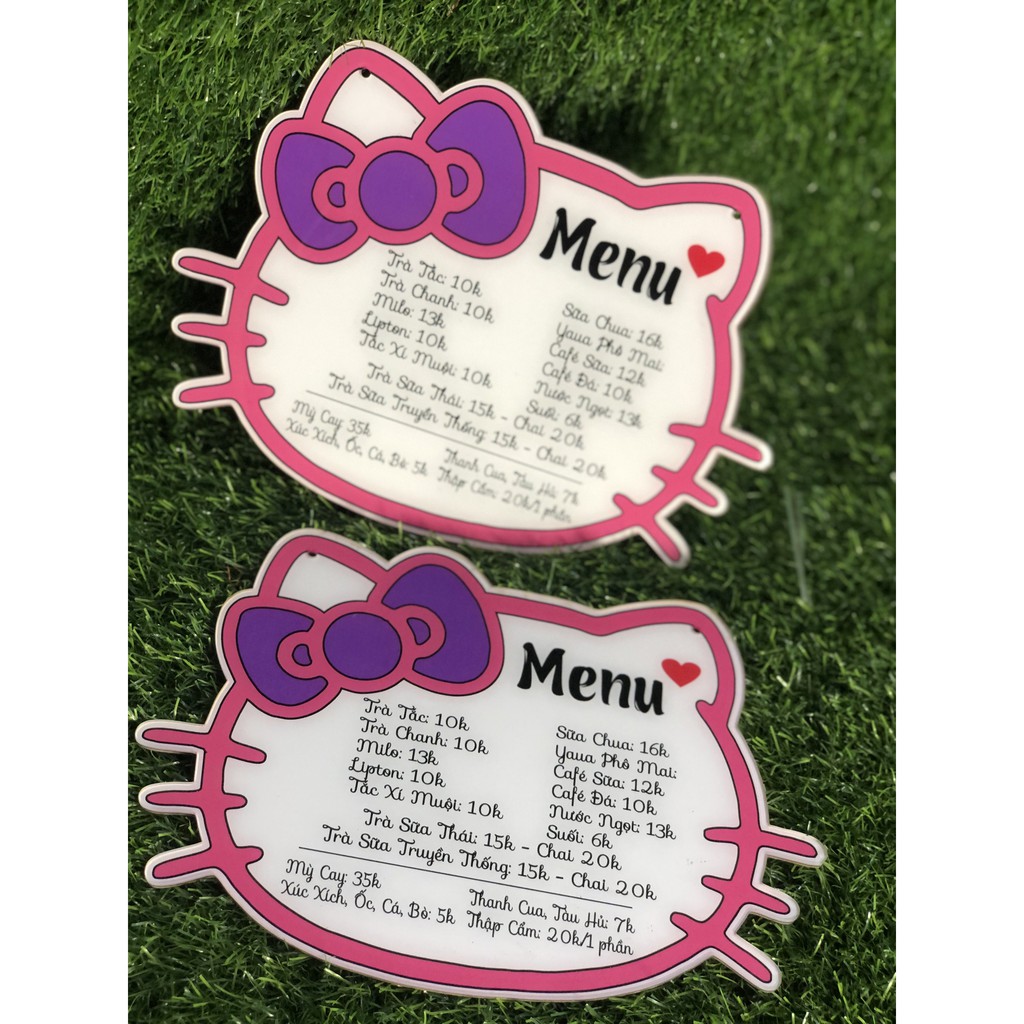 MENU QUÁN BẰNG MICA XỊN XÒ - Thiết kế in cả thế giới menu quán theo yêu cầu