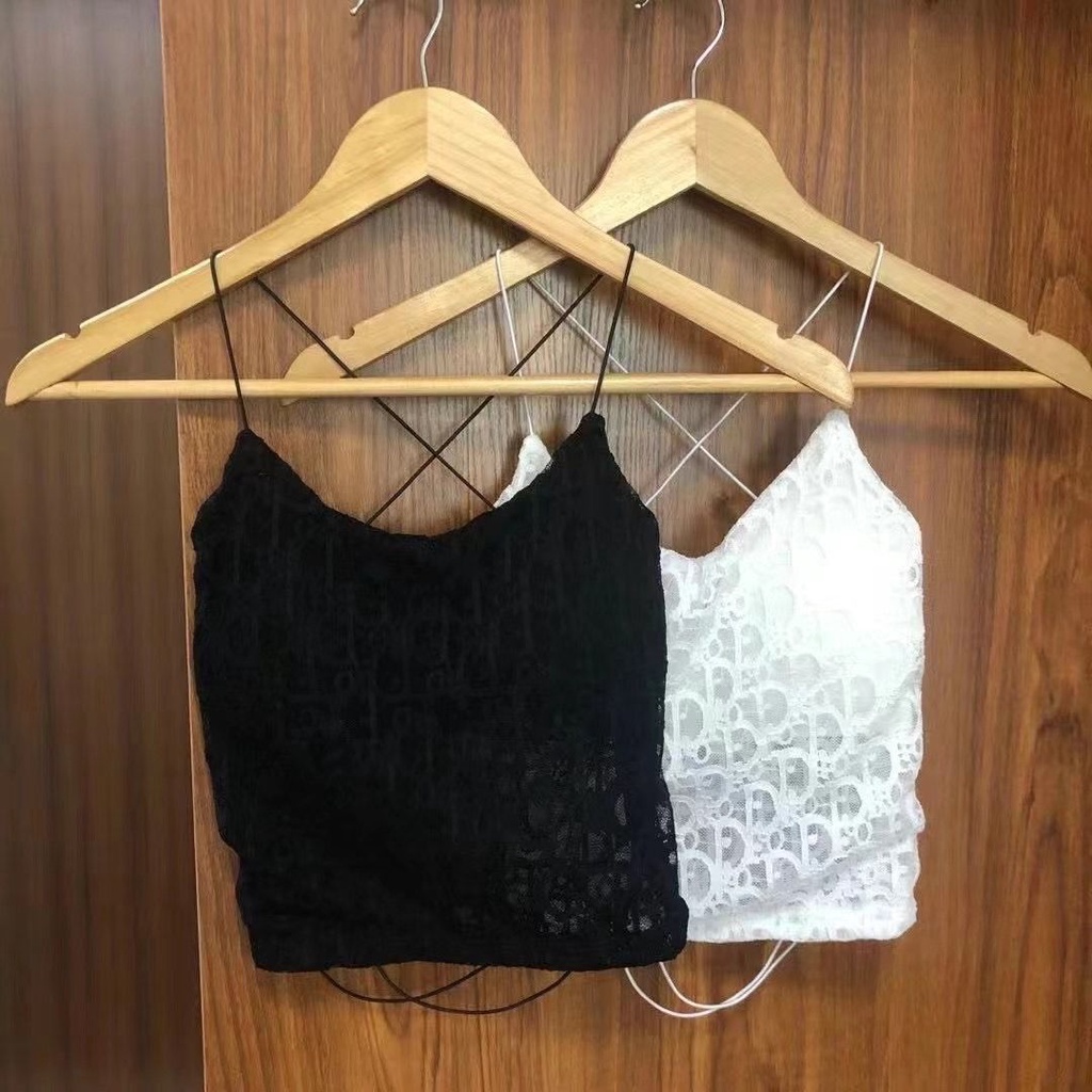 Áo Lót Hai Dây Phối Ren Hở Lưng Quyến Rũ Dành Cho Nữ