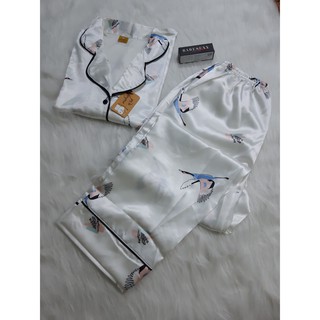 Bộ Lụa Áo Cộc Quần Dài
