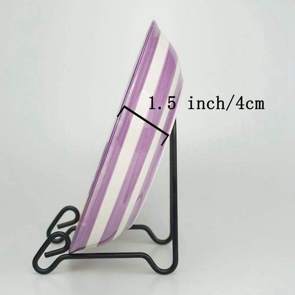 YIYU Set 4 Giá Đỡ Trưng Bày Bát Đĩa Bằng Sắt Bền Trang Trí Nghệ Thuật