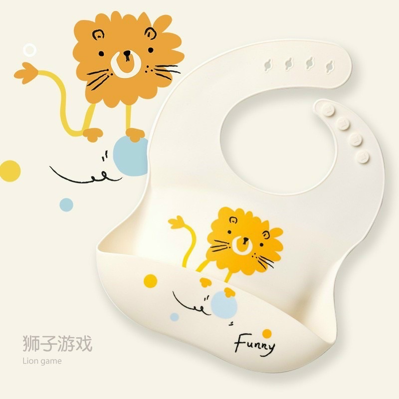 Yếm silicon hình siêu kute cho bé