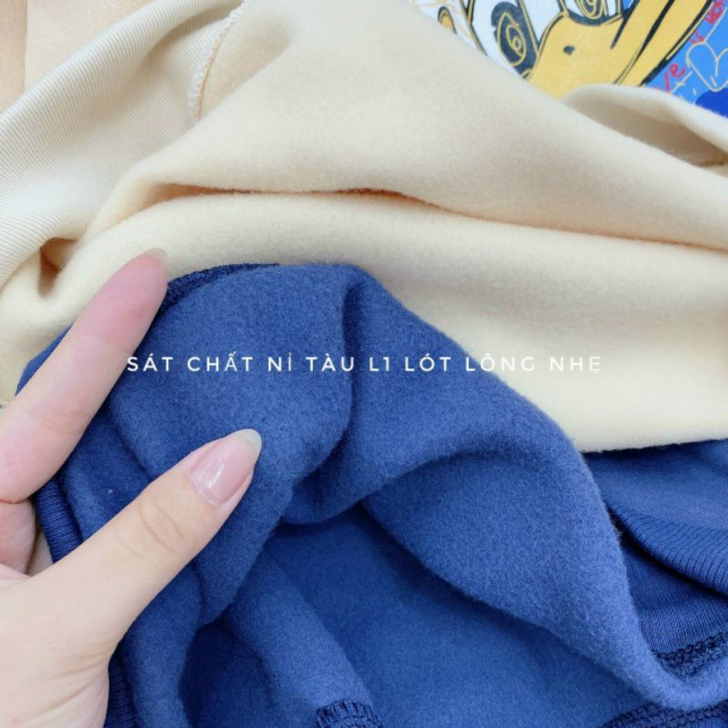 ÁO SWEATER NỈ NỮ DÁNG SUÔNG ULZZANG ẤM ÁP, ÁO NỈ IN HÌNH DỄ THƯƠNG