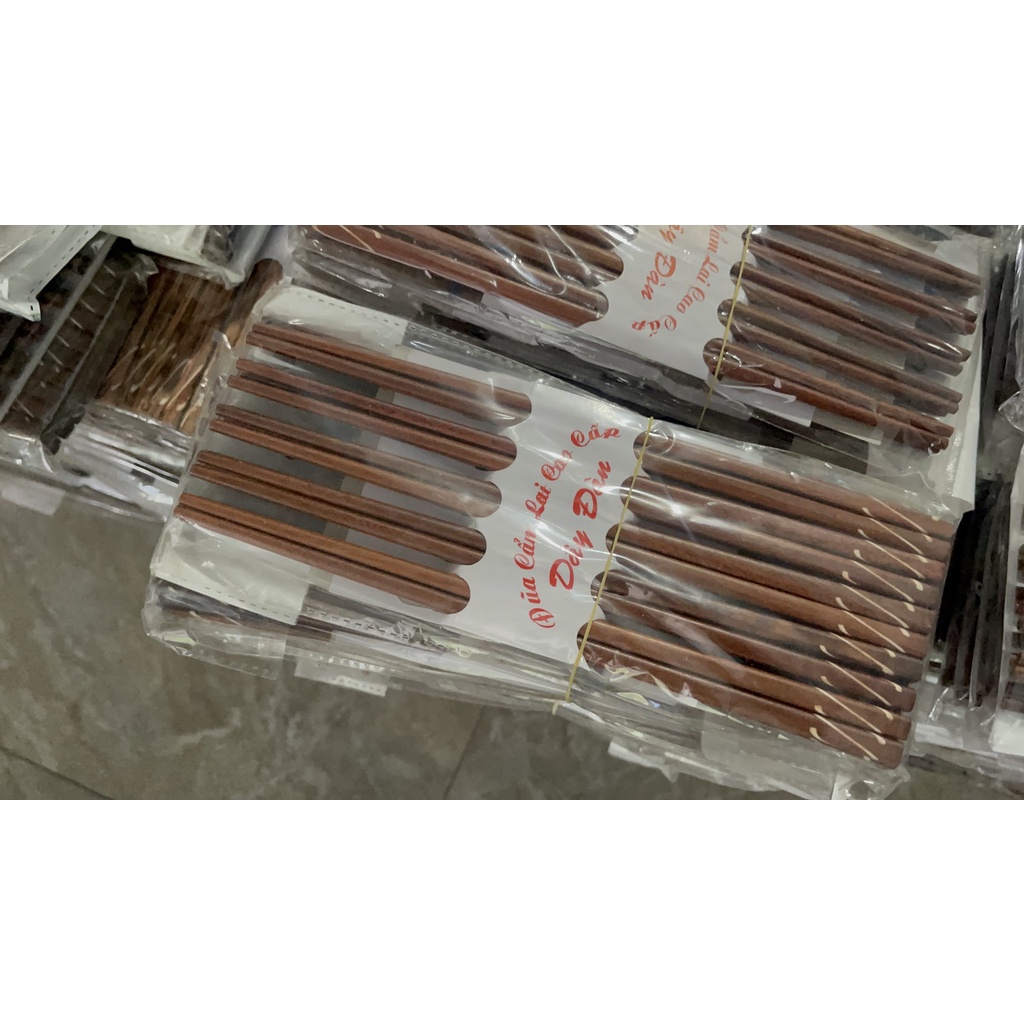 đũa gỗ cẩm  lai tiện hình dây đàn 20 chiếc ( 10 đôi / 1 bịch )
